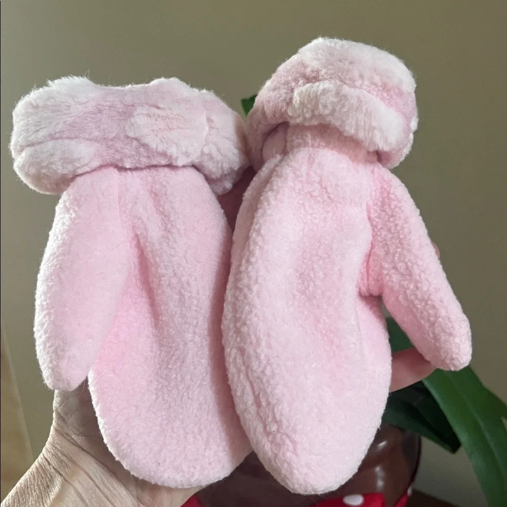 New Pink Fleece Mittens Girls Toddler
